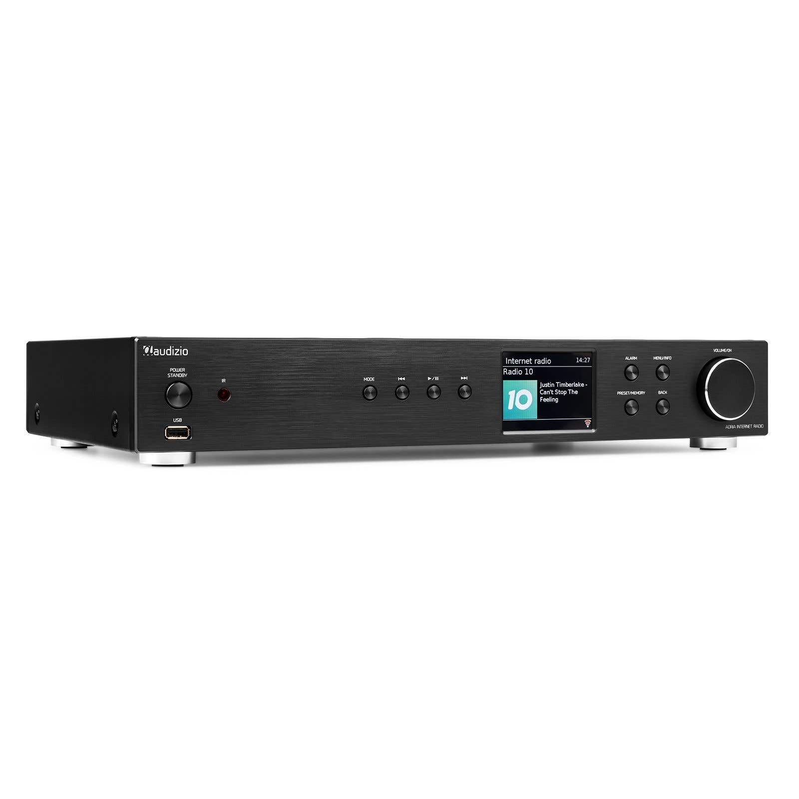 Audizio Adria: DAB+ tuner met internetradio, Bluetooth en Spotify Connect - Zwart