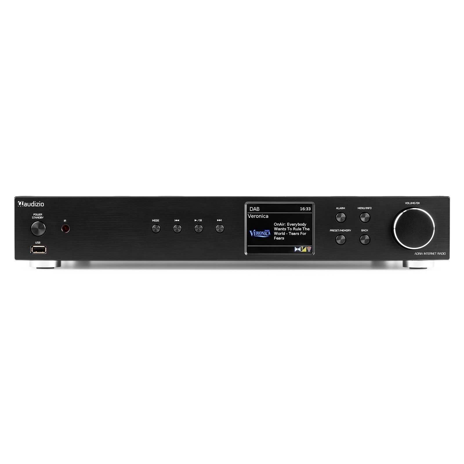 Audizio Adria: DAB+ tuner met internetradio, Bluetooth en Spotify Connect - Zwart