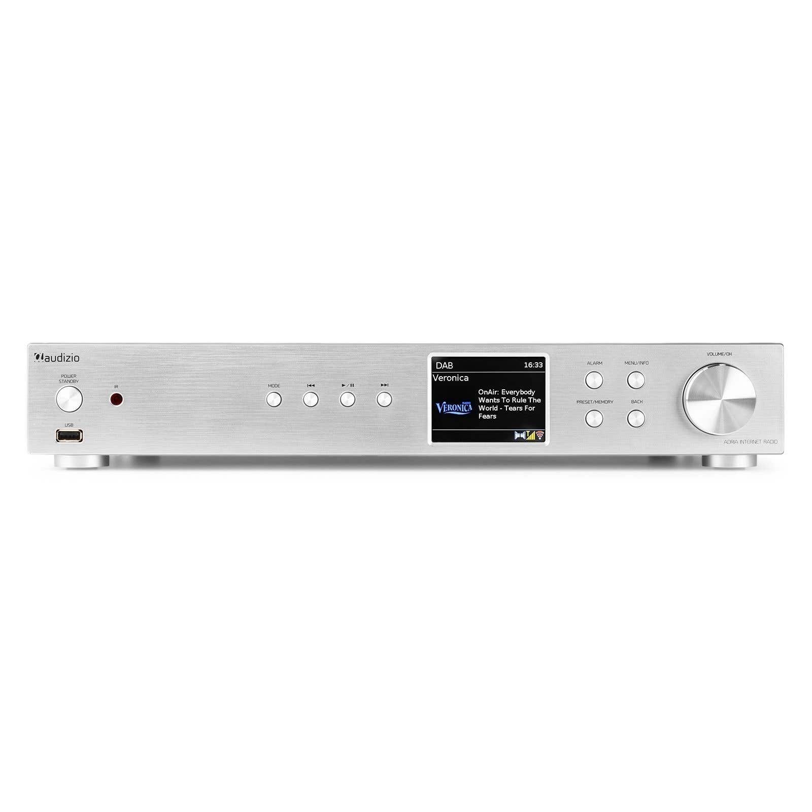Audizio Adria: DAB tuner met internetradio, Bluetooth en Spotify Connect - Zwart | Audio Installaties