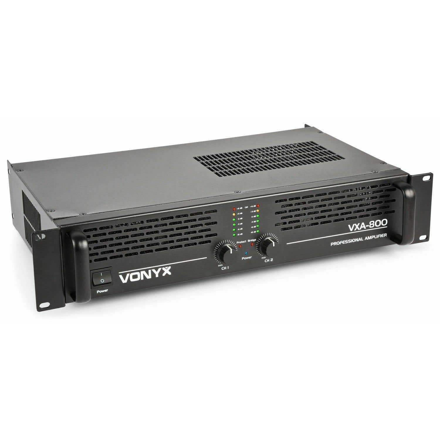 Vonyx VXA-800 PA versterker - 19 inch - 2x 400W