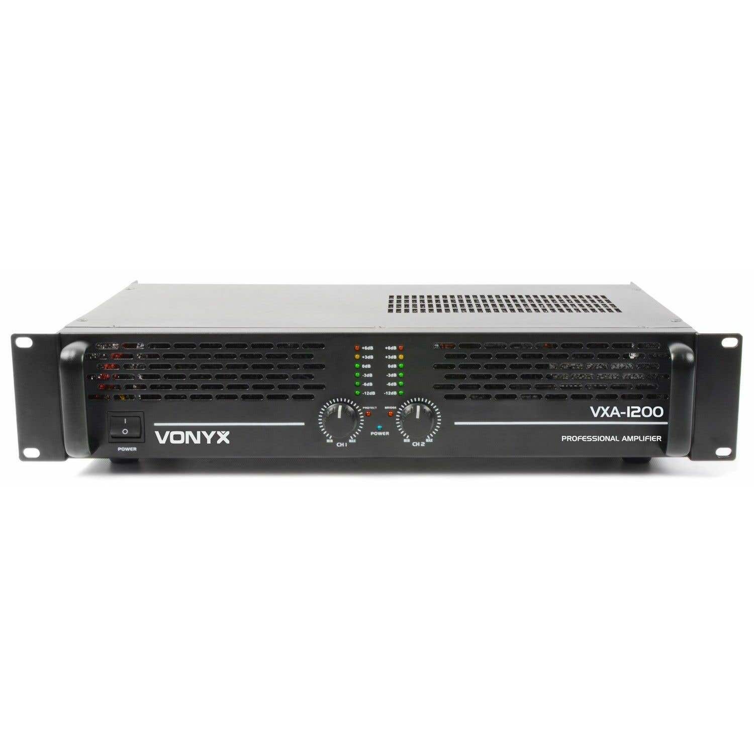 Vonyx VXA-1200 PA versterker - 19 inch - 2x 600W