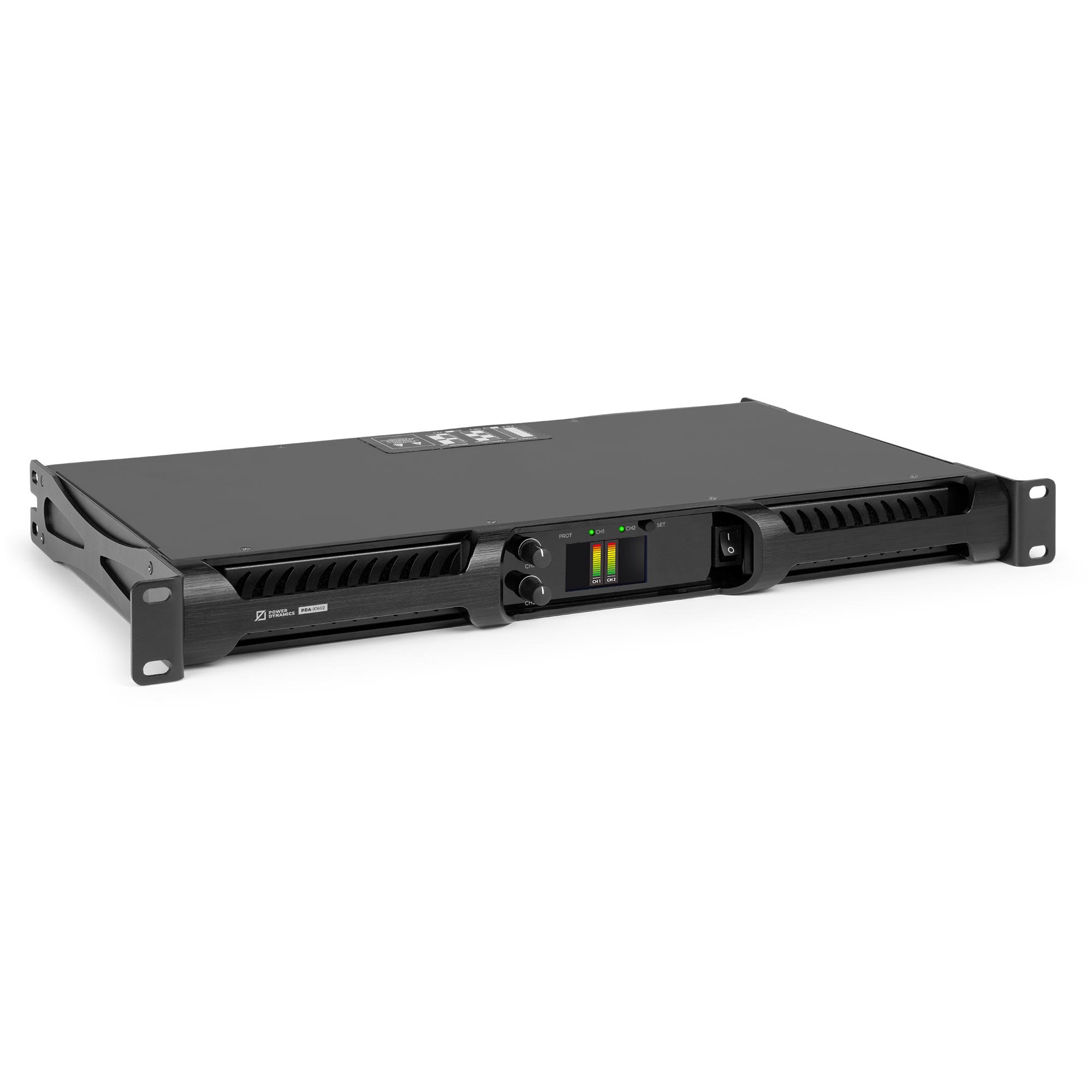 Power Dynamics PDA-X1602 - 2-kanaals PA versterker - 100V versterker - 19 inch - 2 x 800W 