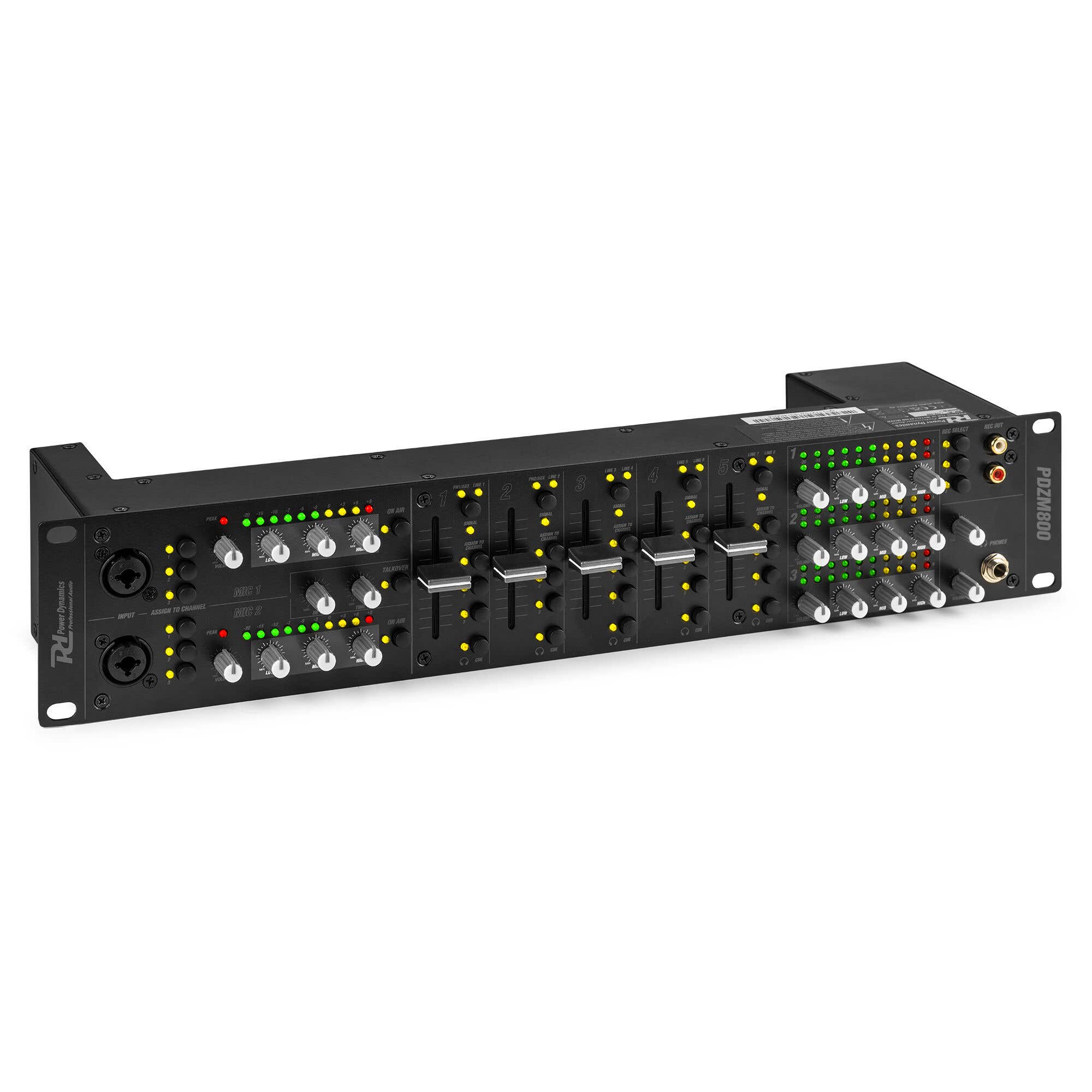 Power Dynamics PDZM800 3-zone installatiemixer 