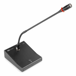 Power Dynamics TM370 Tafelmicrofoon met Gong en 'On Air' LED Ring
