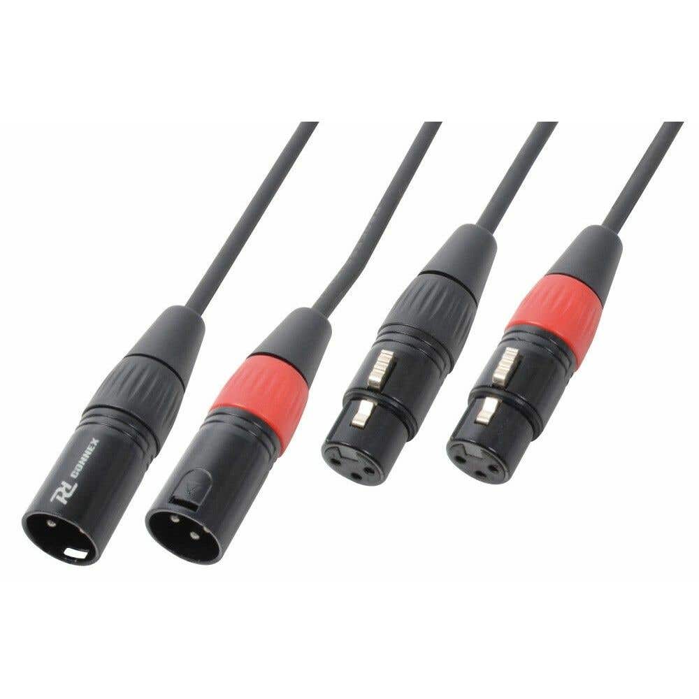 PD Connex XLR kabel - 2x XLR Male naar 2x XLR Female - 3 meter