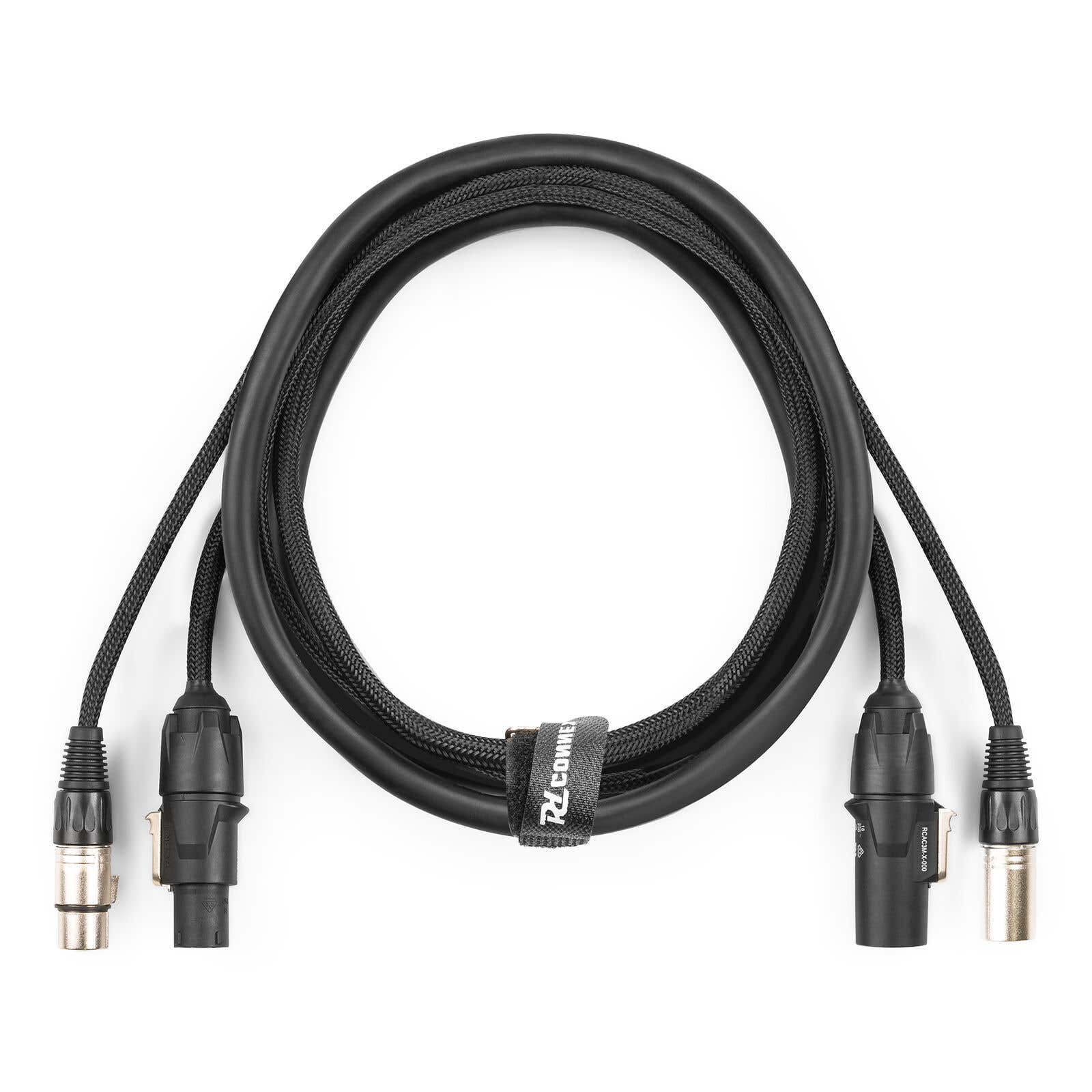 PD Connex CX07-2 combikabel: Powerconnector TR - XLR M / Powerconnector TR - XLR F - 2 meter