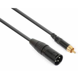 PD Connex XLR Male naar RCA Male kabel - 15cm
