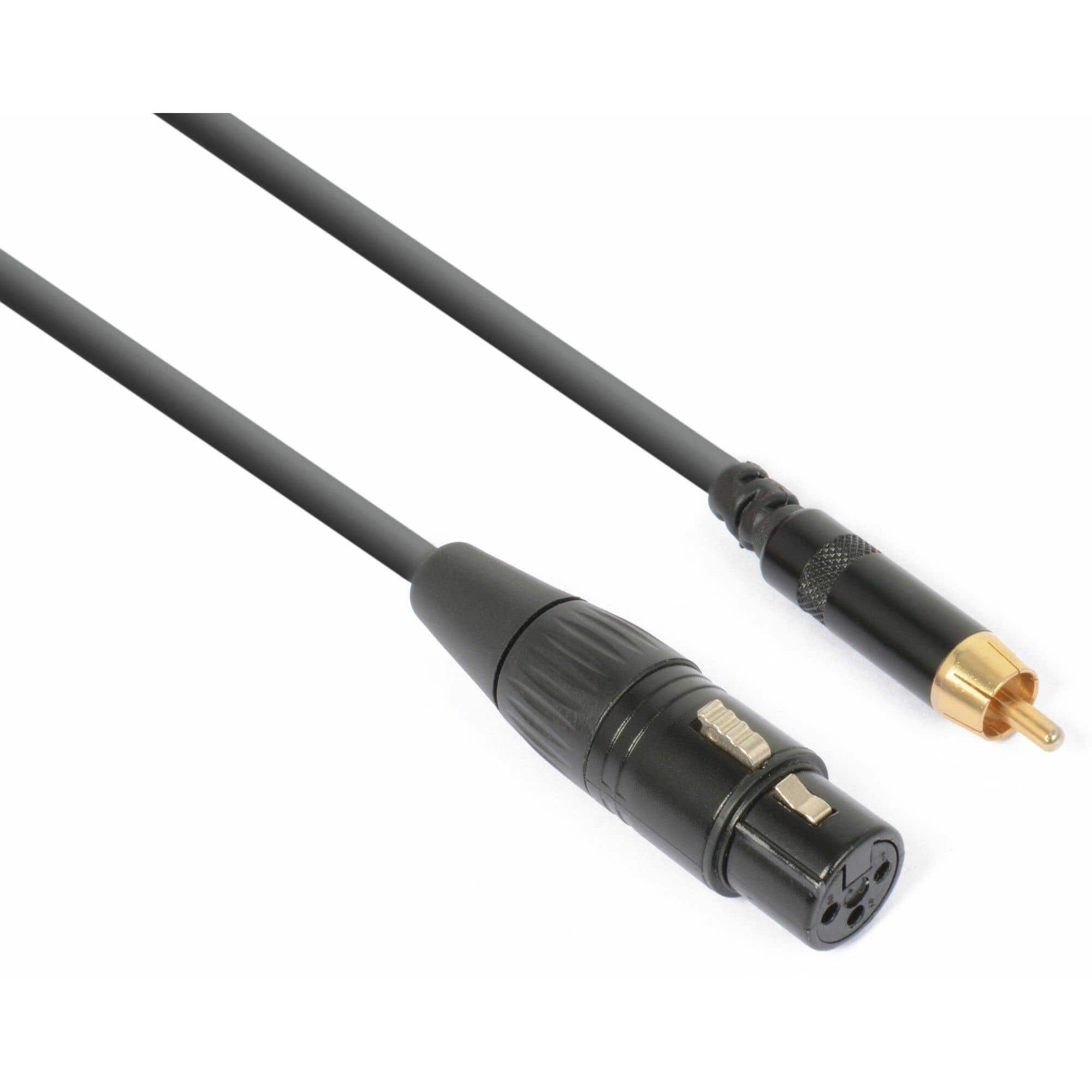 PD Connex XLR Female naar RCA Male kabel -15cm