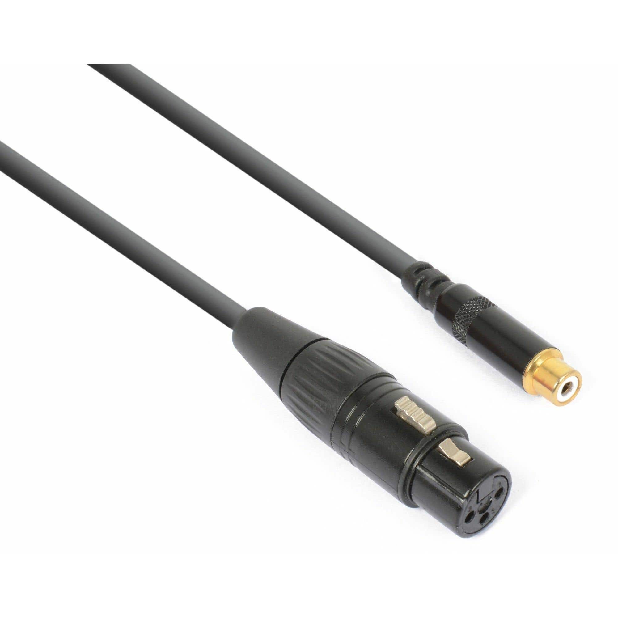 PD Connex XLR Female naar RCA Female kabel - 15cm