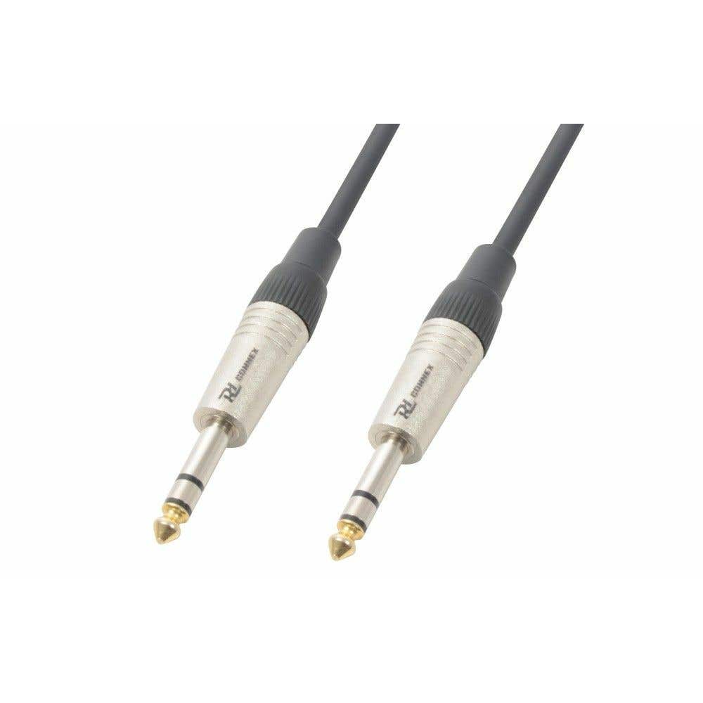 PD Connex 6.3mm stereo Jack naar 6.3mm stereo Jack kabel - 1.5 meter