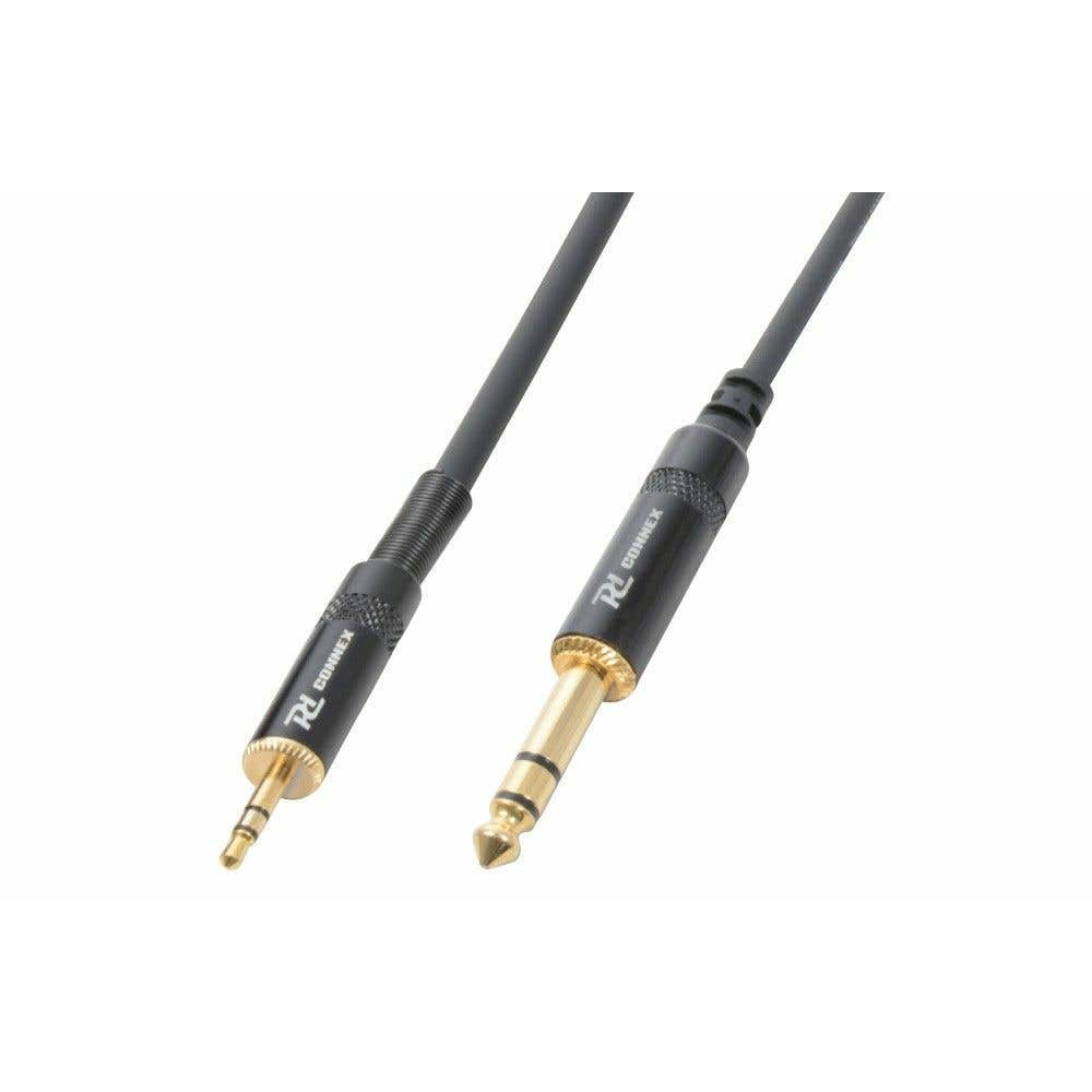 PD Connex 3.5 mm stereo Jack naar 6.3 mm stereo Jack kabel - 3 meter