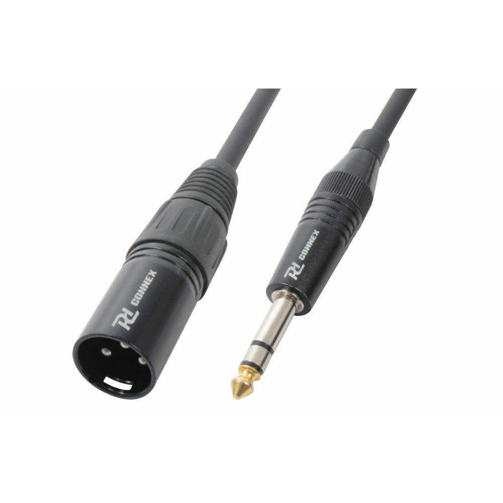 PD Connex XLR Male naar 6.3mm stereo Jack kabel - 3 meter