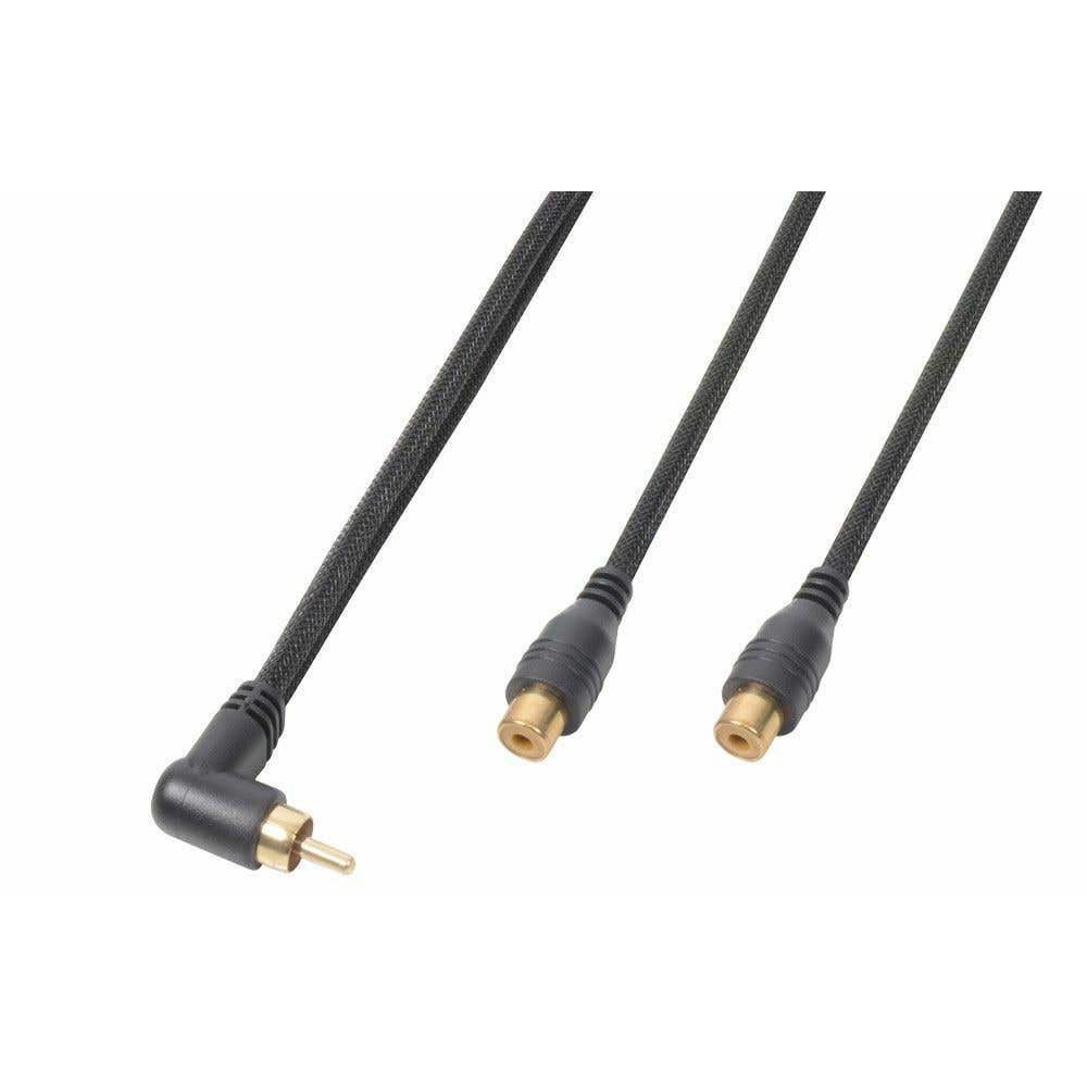 PD Connex RCA kabel: 1x RCA Male naar 2x RCA Female - 30cm