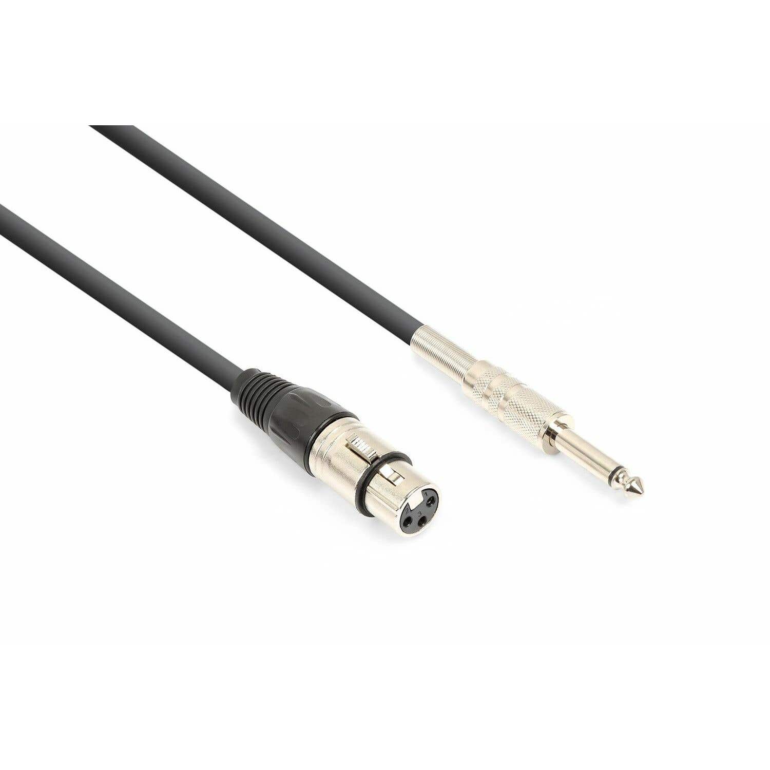 Vonyx audio kabel: XLR Female naar 6.3mm mono Jack - 6 meter