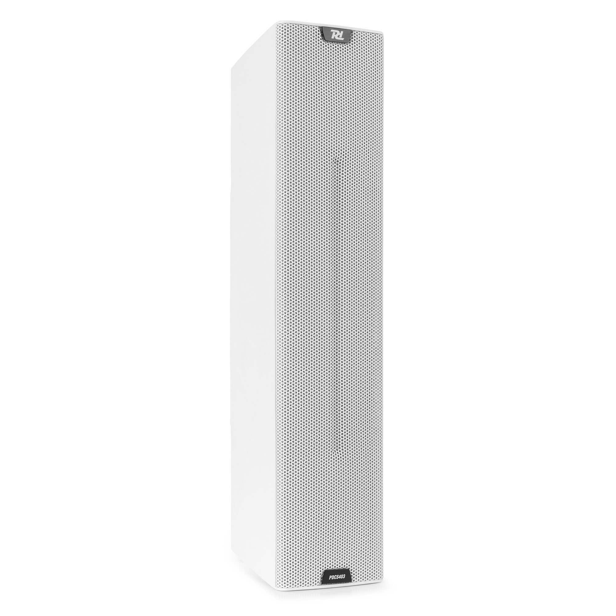 Power Dynamics PDCS403 Verticale kolomluidspreker - Passieve zuil luidspreker - 260W - IP44 - Wit
