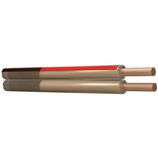 SkyTronic luidsprekerkabel: 1.5mm² - 100 meter rol met polariteitsaanduiding - transparant