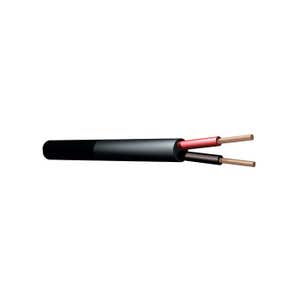 PD Connex 100V luidsprekerkabel: 2x 1.5mm² 15A - 100 meter rol - Zwart