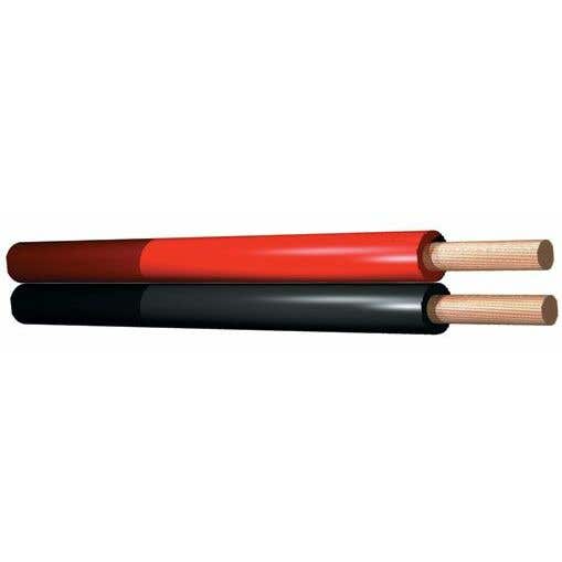 Retourdeal - SkyTronic Rood/Zwart kabel 2.5mm - 2 aderig - 100 meter rol