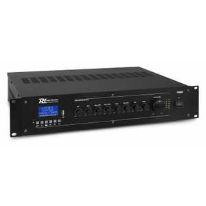 Retourdeal - Power Dynamics PRM60 100V versterker met Bluetooth & mp3 speler - 60W - Zwart