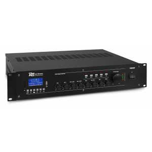 Retourdeal - Power Dynamics PRM360 100V versterker - 4-zone - met Bluetooth & mp3 speler - 360W - Zwart