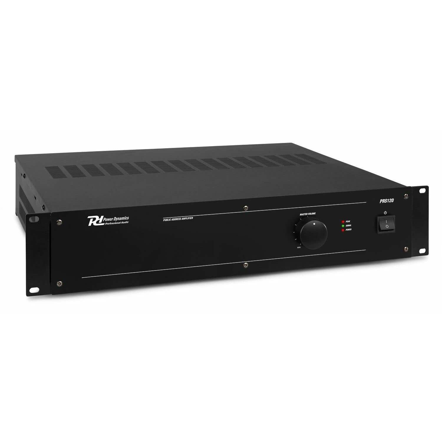 Power Dynamics PRS120 100V slave versterker - 120W - Zwart