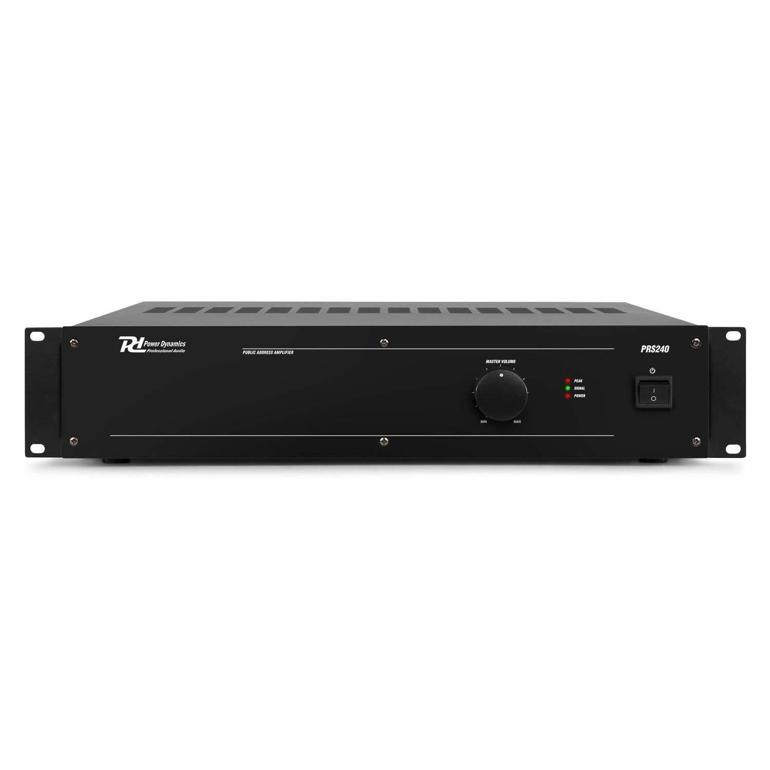 Power Dynamics PRS240 100V slave versterker - 240W - Zwart