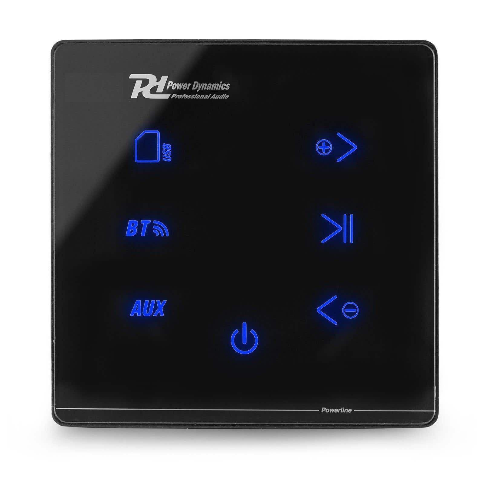 Power Dynamics A100B Geavanceerde Inbouw Versterker met Bluetooth, MP3 en Radio - Zwart