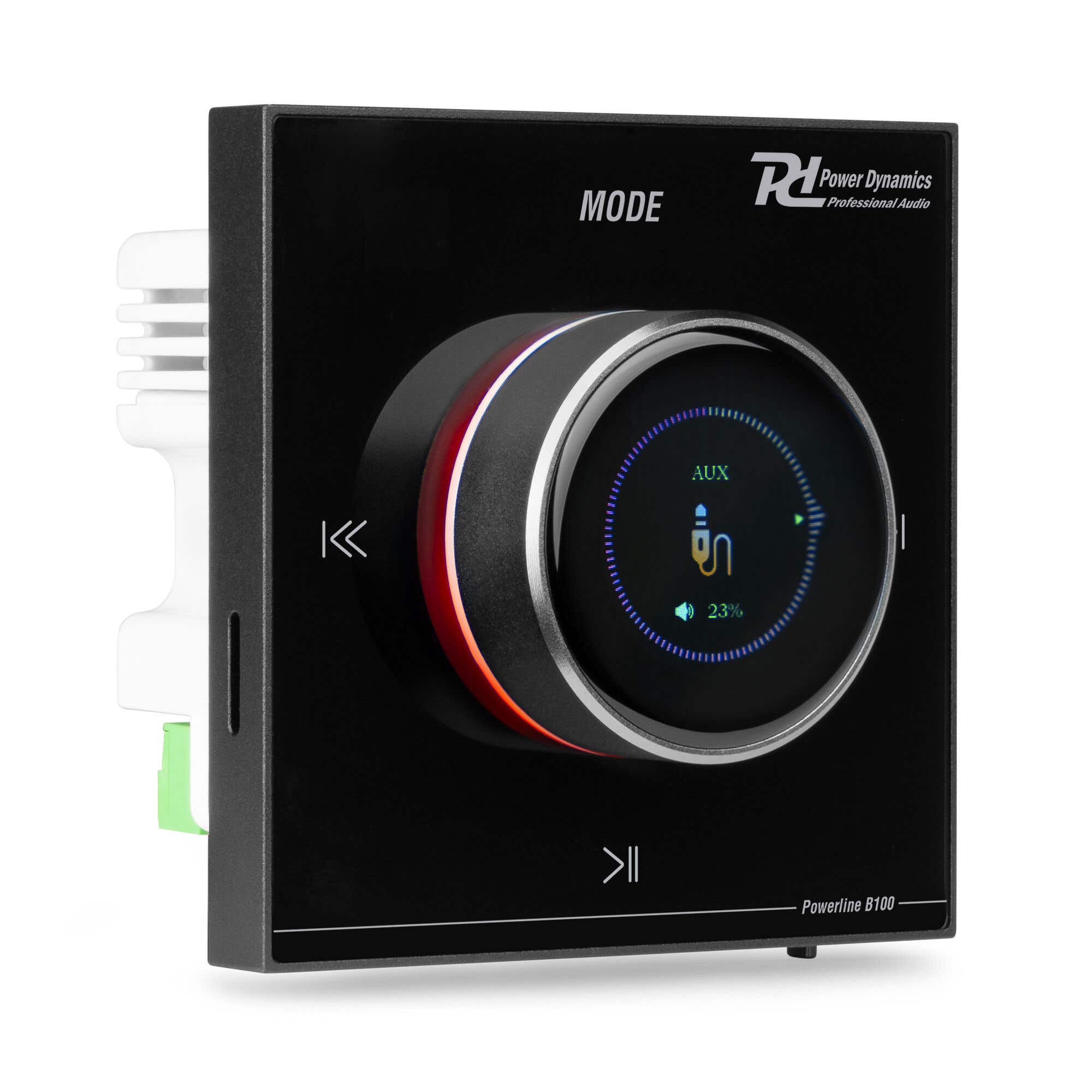 Power Dynamics Powerline B100B inbouw versterker met Bluetooth - Touch paneel - 4x 25W - Zwart