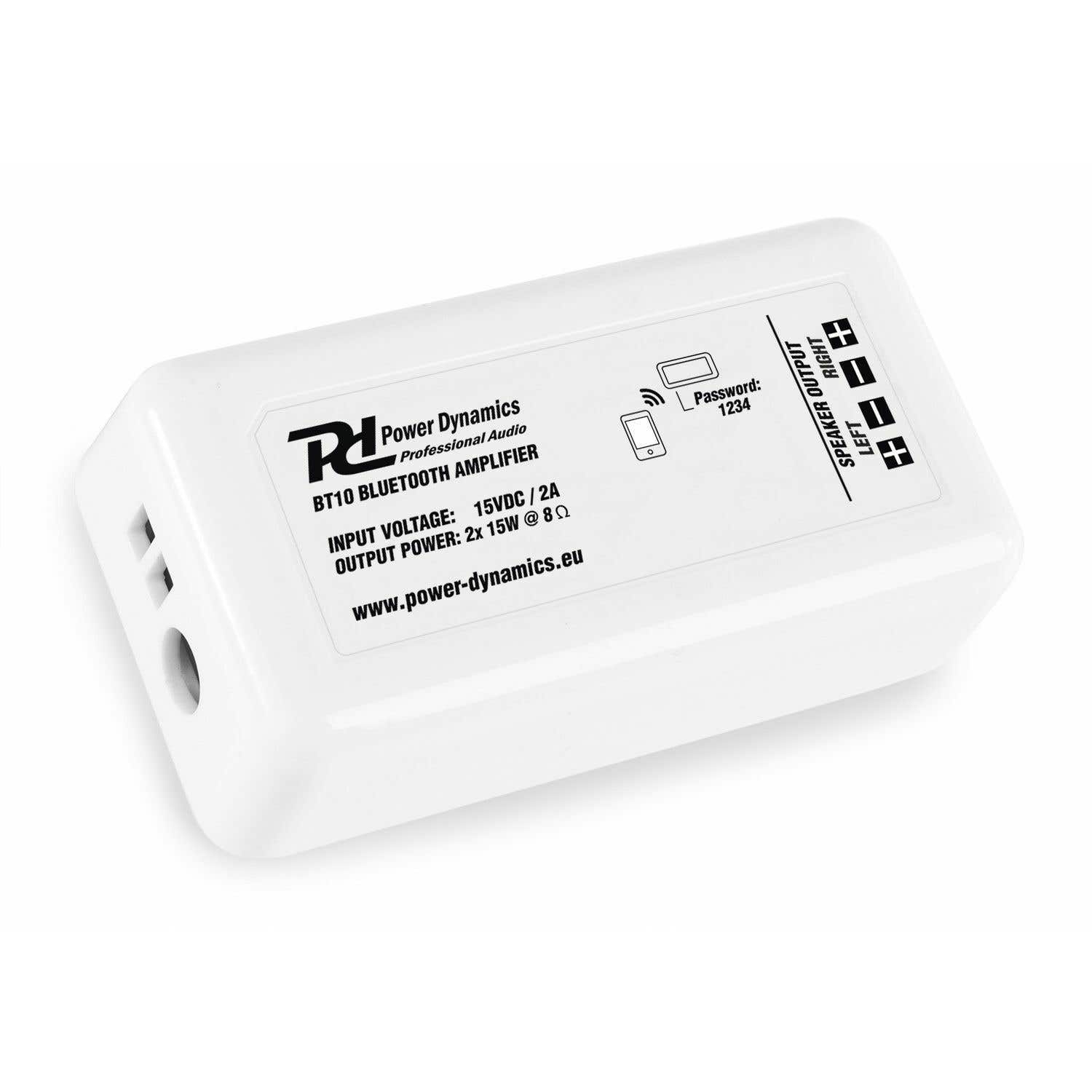 Power Dynamics BT10 Bluetooth Inbouwversterker met Klasse D Versterking