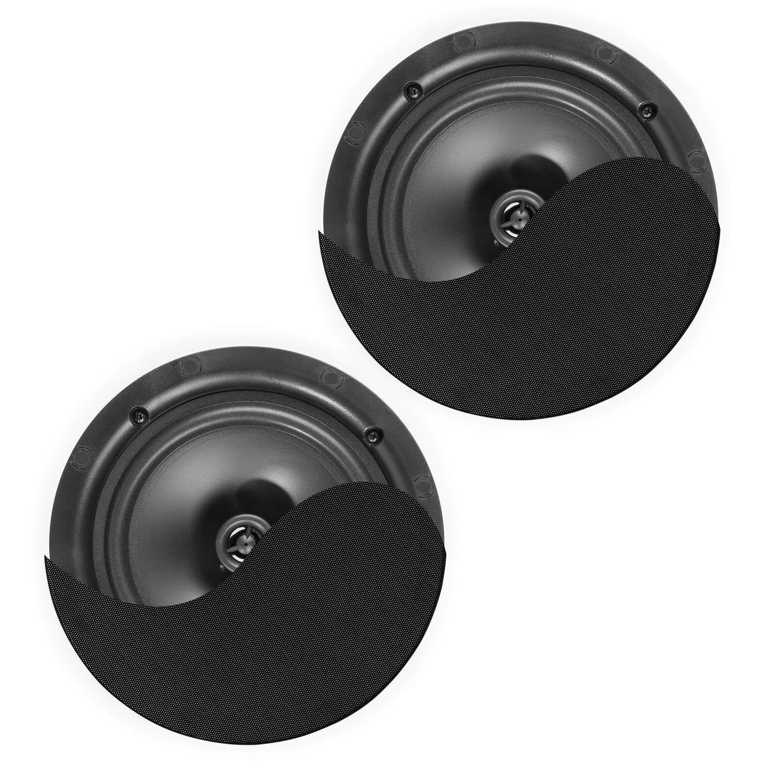 Retourdeal - Power Dynamics NCBT8B set van 2 plafond speakers met Bluetooth - 80W - 8 inch - Zwart