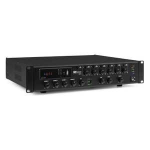 Retourdeal - Power Dynamics PMP240 6 zone versterker - geschikt voor omroepinstallaties - internetradio & Bluetooth - 240W