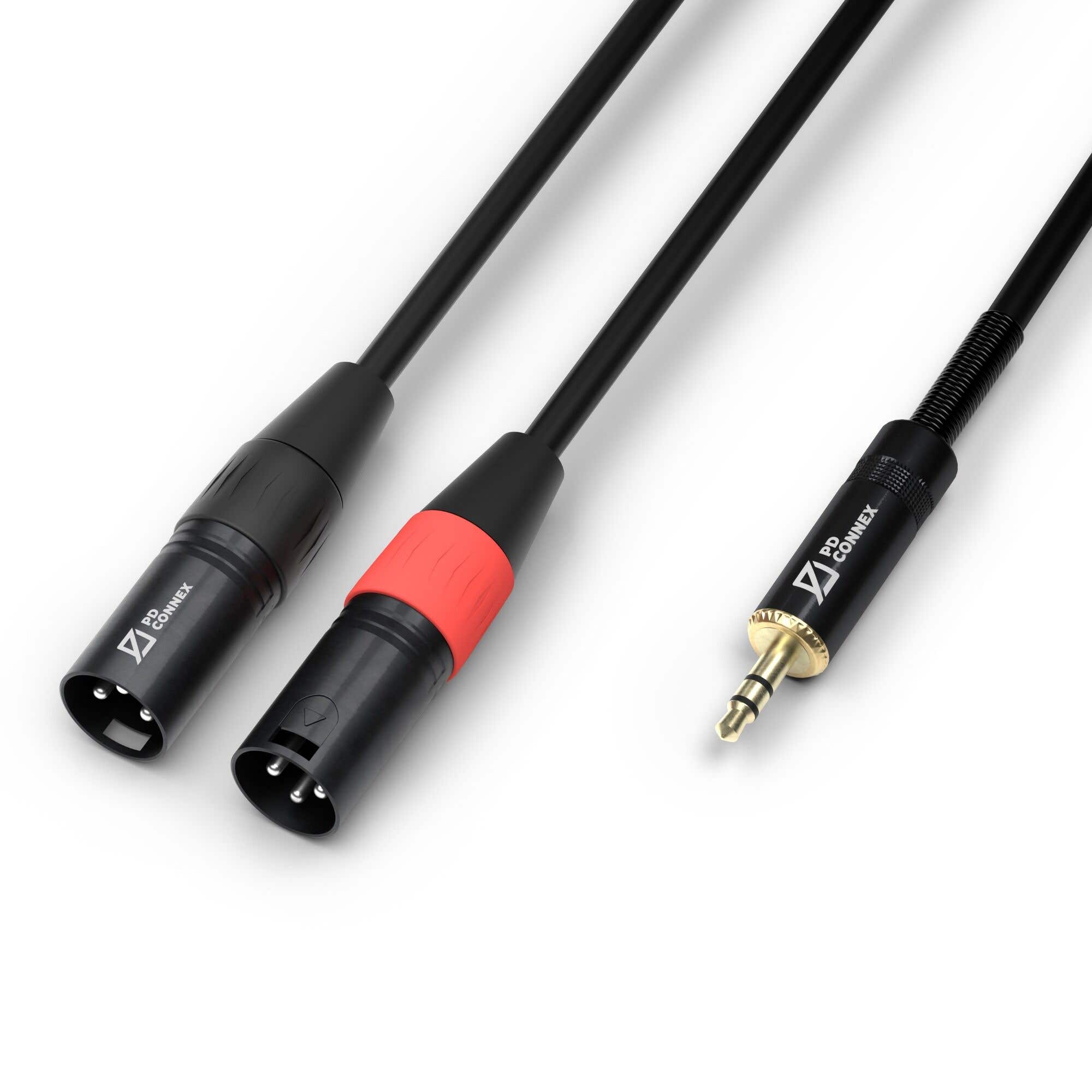 PD Connex XLR Male naar 3.5 mm stereo Jack kabel - 6 meter