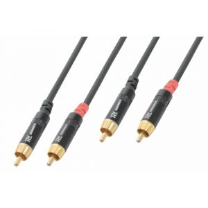 PD Connex RCA kabel: 2x RCA Male naar RCA Male - 1.5 meter