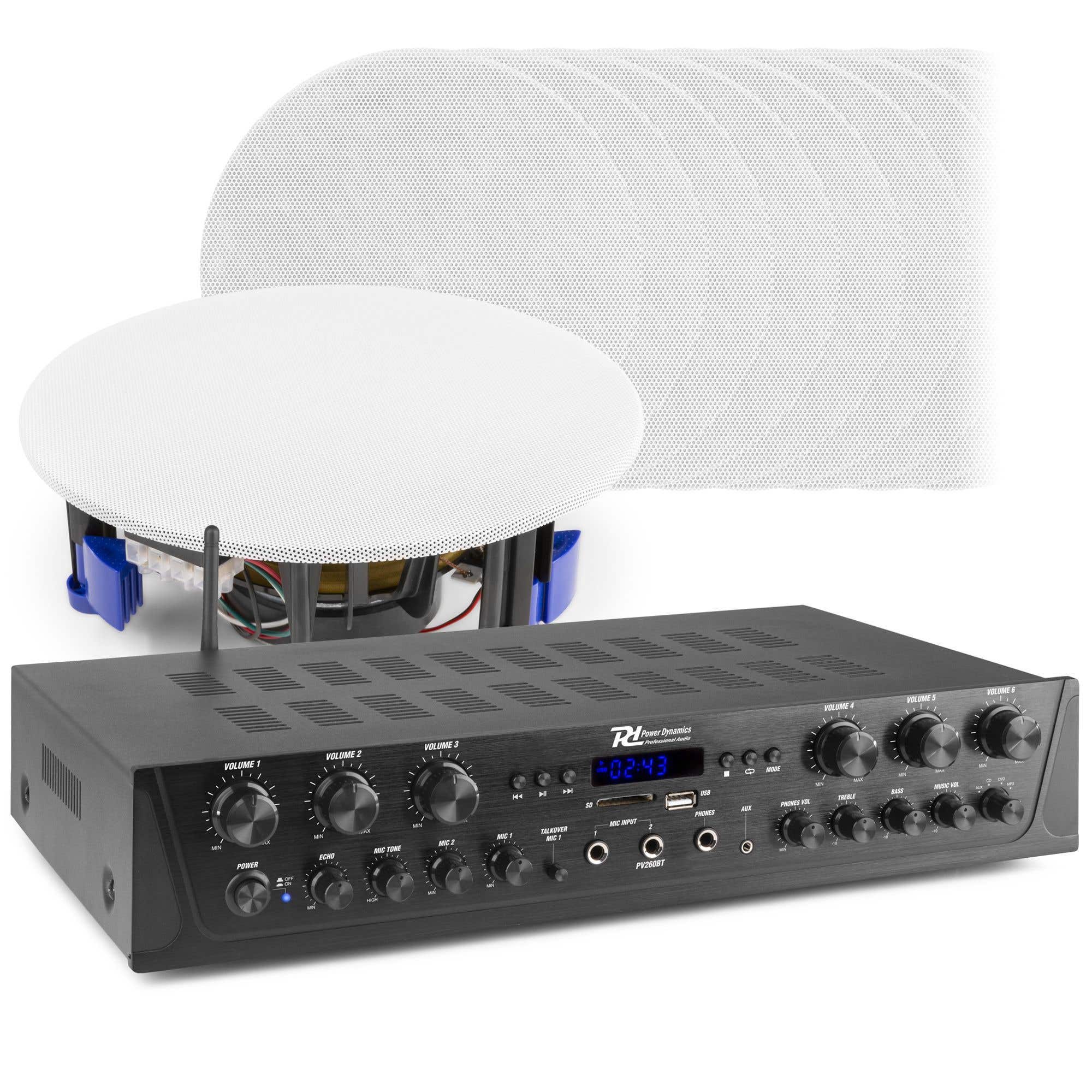 Power Dynamics BD65W speakerset voor binnen en buiten - 150W - Wit